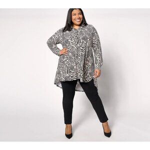 Women With Control Petite Wardrobe Warrior 2-Piece Traveler Safari/Black Pet XXS